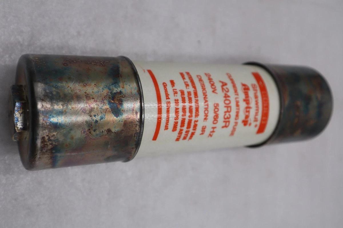 Used Gould Shawmut A240R3R Amp-Trap Fuse 2.75kV 2400V 50/60Hz - STOCK GF865