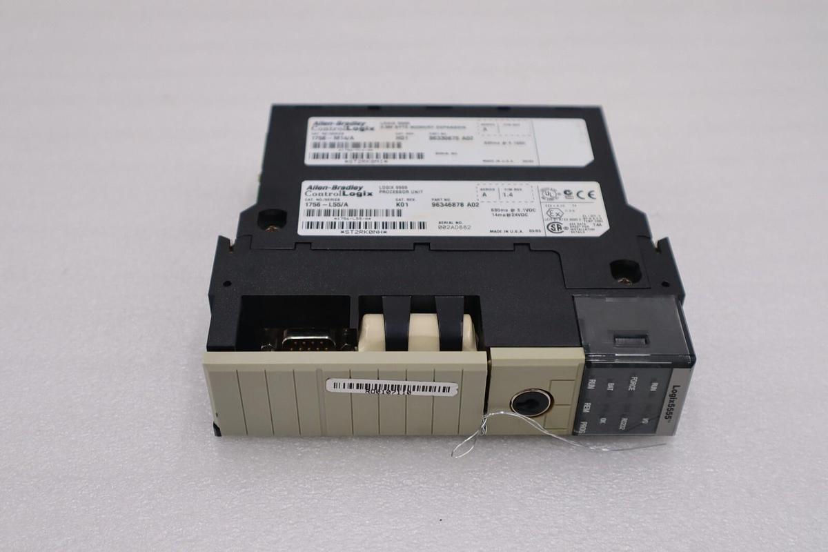 Used Allen Bradley 1756-L55 /A W 1756-M14 ControlLogix Processor STOCK 851C
