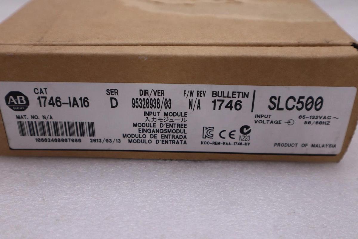 Used New In Box Allen Bradley 1746-IA16 / D SLC 500 Input Module PLC STOCK H264