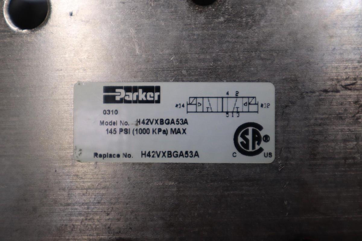 Used NEW OPEN BOX PARKER H42VXBGA53A 120VAC 145PSI STK GF778