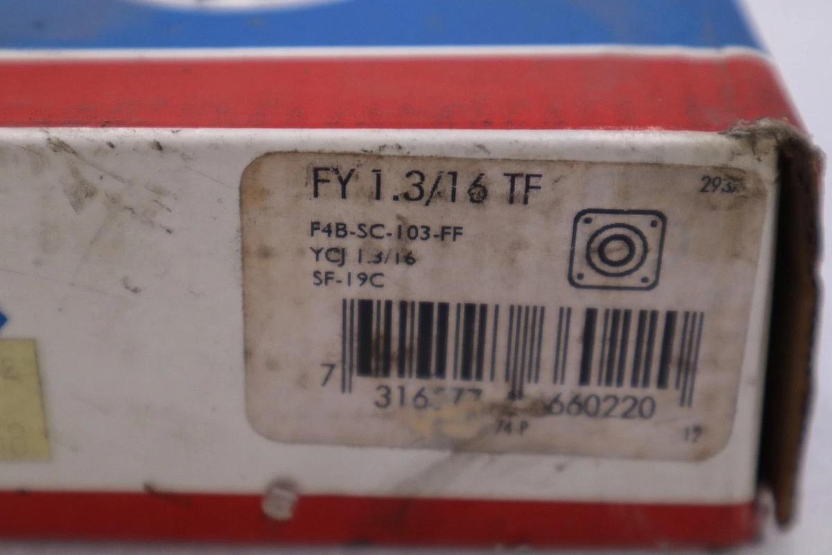 Used NEW SKF FY-1.3/16-TF Bearing & Flange 1-3/16" Bore STOCK H454A