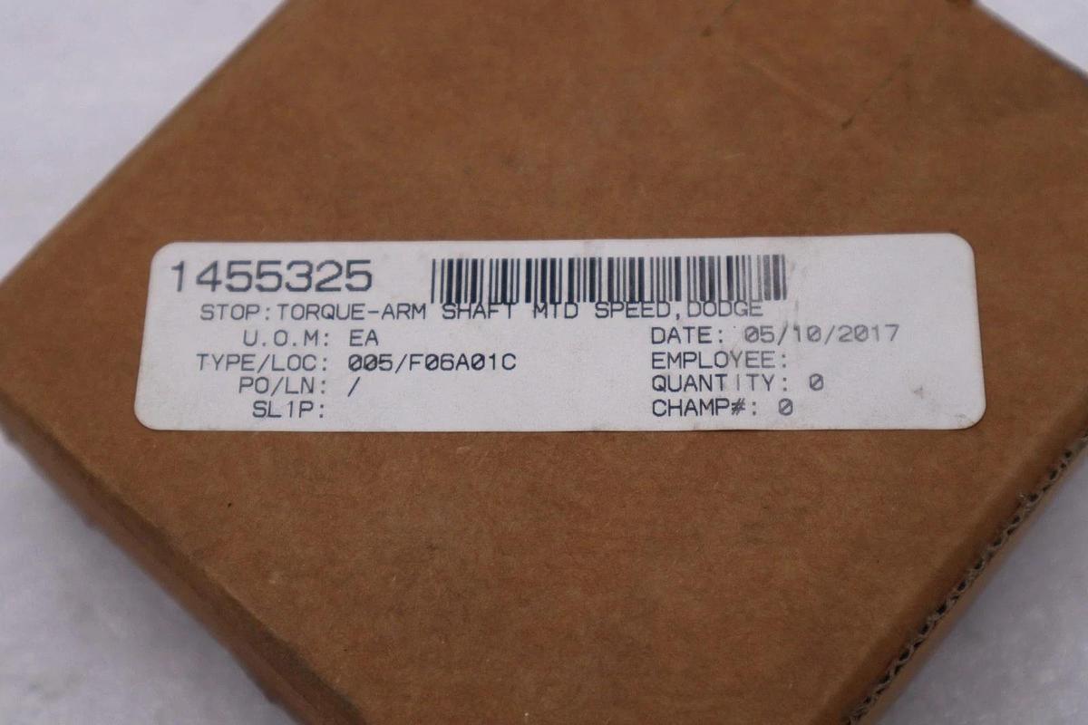 Used NEW Dodge 247260 TDT7 Speed Reducer Backstop STOCK H780A
