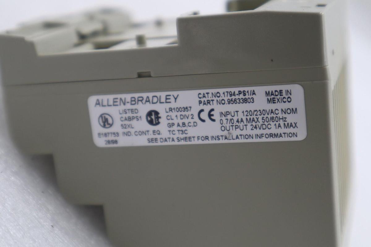 Used ALLEN BRADLEY 1794-PS1/A 95633803 Power Supply Module AB STOCK 2199-A