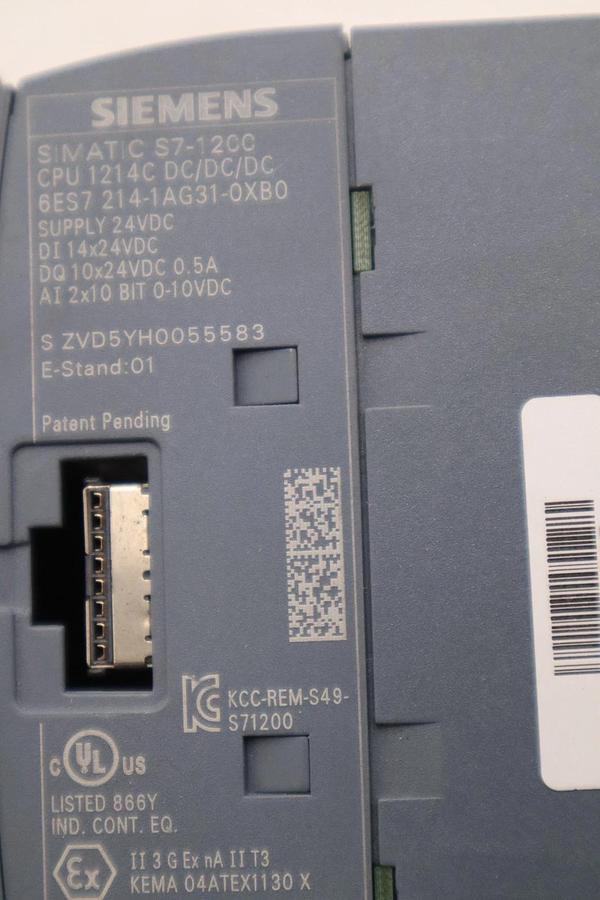 Refurbished Siemens 6ES7 214-1AG31-0XB0 CPU MODULE SIMATIC S7-1200 CPU 121 STOCK H737A