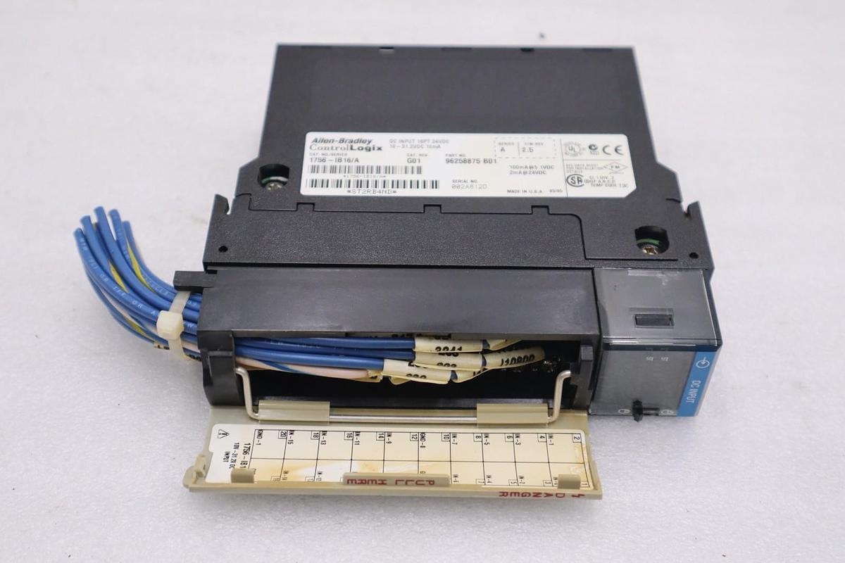 Used ALLEN BRADLEY AB 1756-IB16 /A SERIES A INPUT MODULE 1756IB16 STK 3534A