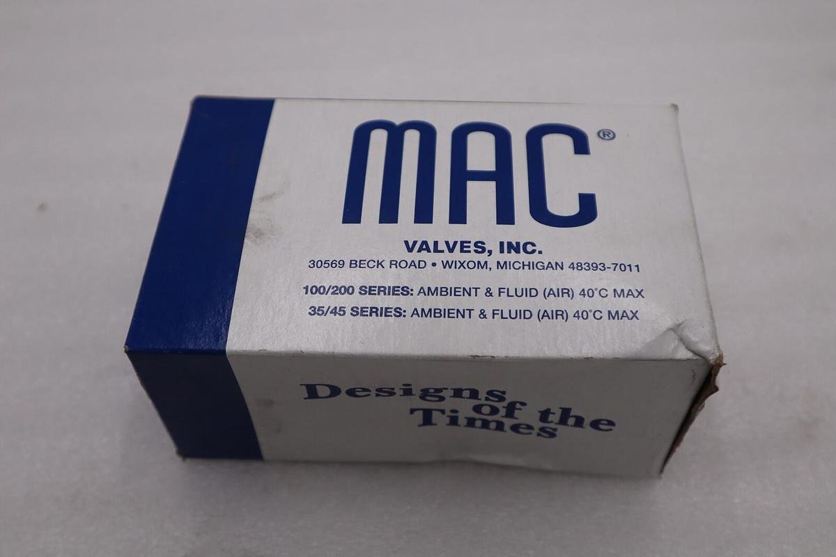 NEW MAC VALVES INC 82A-AC-000-TM-DDAP-2DA SOLENOID VALVE STOCK H701A