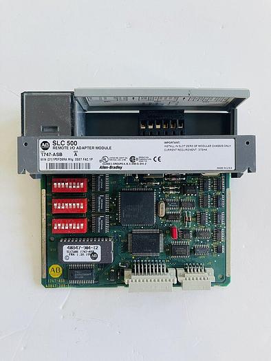 Used Allen Bradley 1747-ASB SER A REV SLC500 Remote I/O Adapter Module #K-904 10662468028766