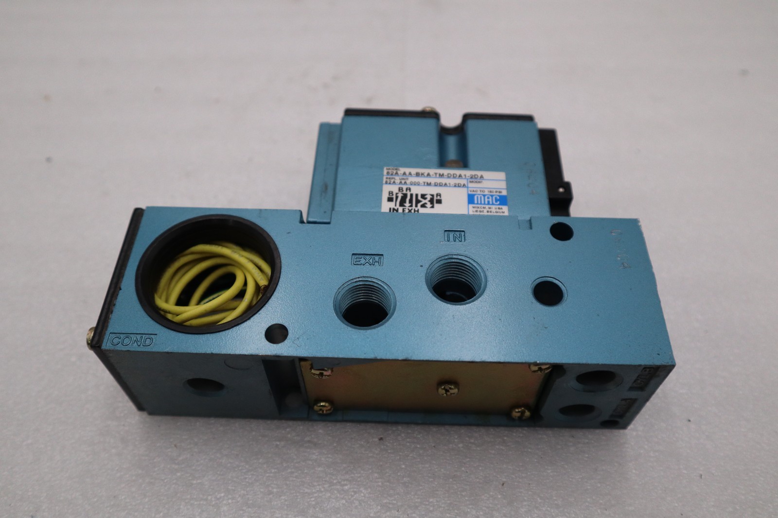 Used MAC VALVES INC 82A-AA-BKA-TM-DDA1-2DA  / 82AAABKATMDDA12DA (NEW) STOCK H1761