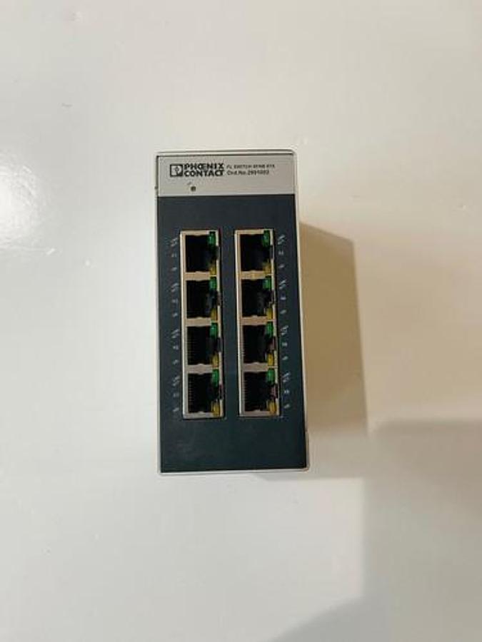 Used Phoenix Contact FL SWITCH SFNB 8TX, 2891002 Ethernet Switch #K-192