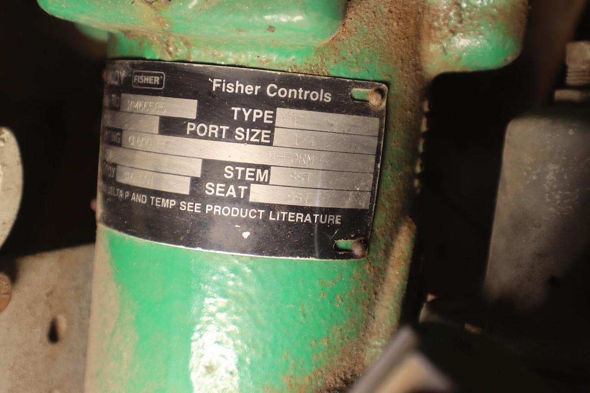 Used Fisher Control Valve Size 1 With Type EZ Pneumatic Actuator