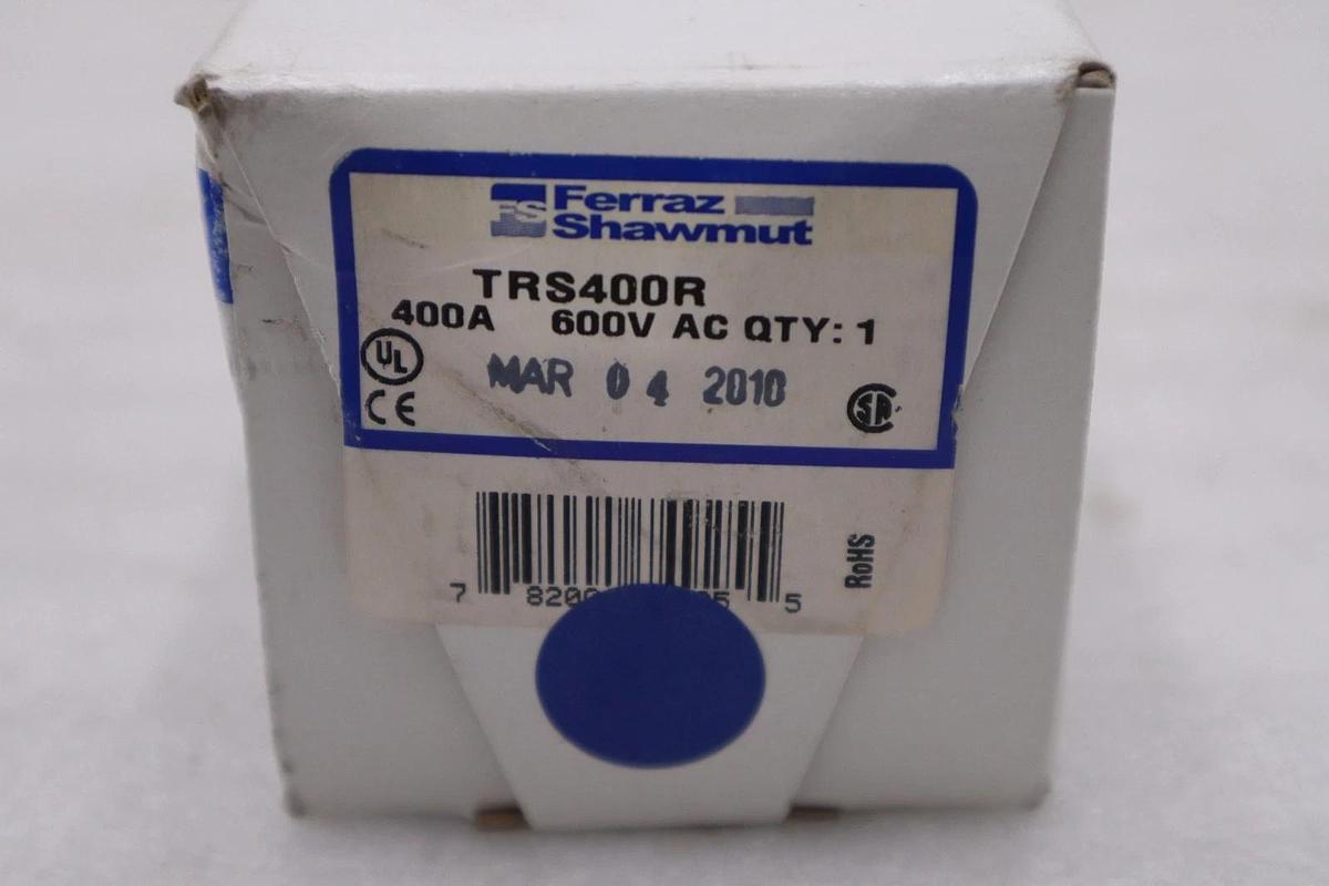 Used Ferraz Shawmut TRS400R Tri-Onic Time Delay Fuse 400Amp 600v. NEW IN BOX #GF-1109