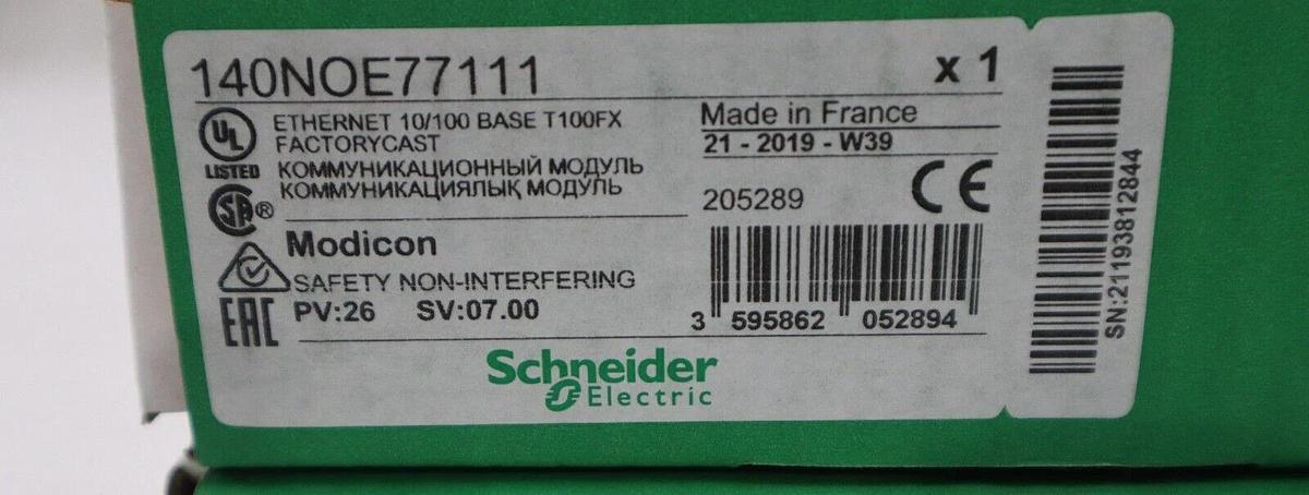 Used 140NOE77111 Modicon Excellent Ethernet 140-NOE-771-11 SEALED NEW UNIT STOCK G227