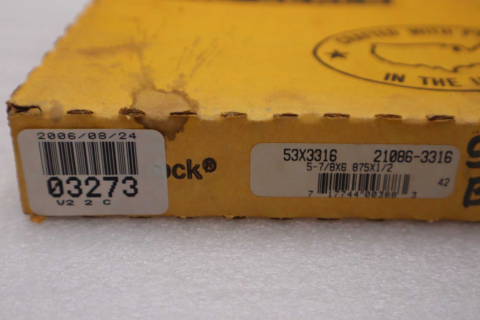 NEW IN BOX KLOZURE 21086-3316 SEALS HI-PERFORMANCE STOCK 3789A