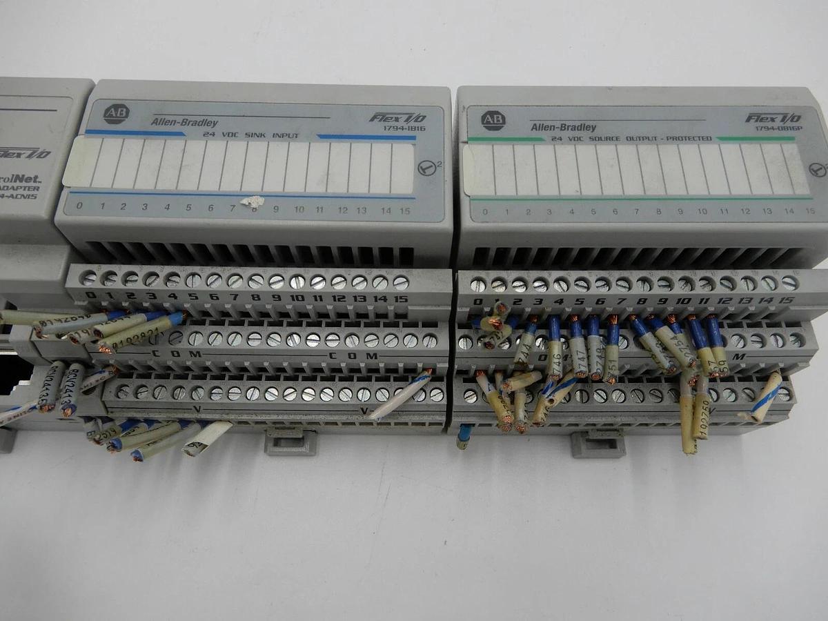 Used ALLEN BRADLEY PLC 1794-ACN15 1794-IB16 1794-OB16P STOCK NUMBER 372