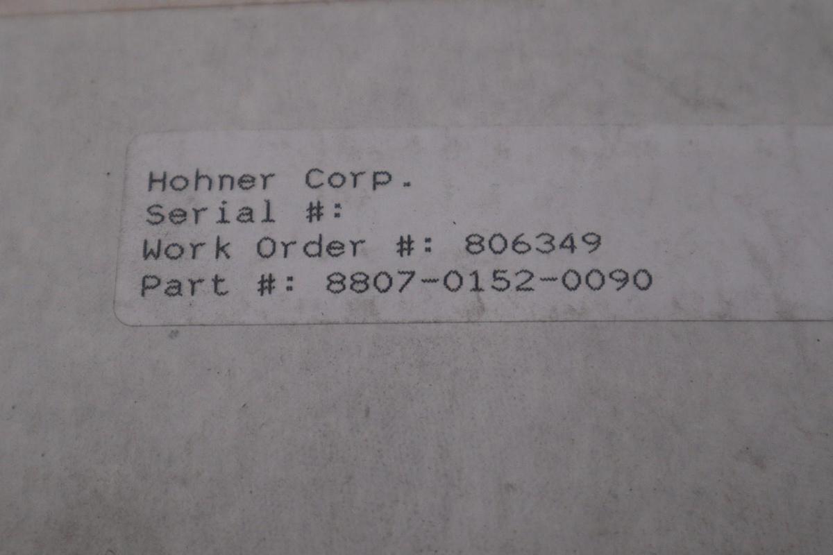 Used HOHNER AUTOMATION 8807-0152-0090 / 880701520090 STOCK H264A