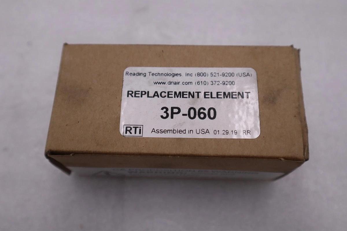 NEW OPEN BOX Reading Technologies 3P-060 Eliminizer Filter Element STK K3260CC