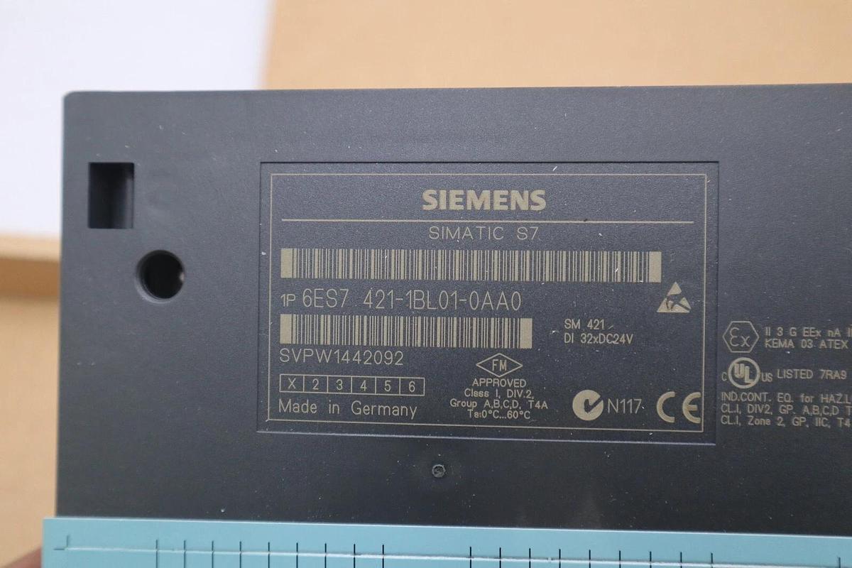 Used SIEMENS SIMATIC S7 6ES7 421-1BL01-0AA0 PLC INPUT MODULE STOCK K-3845