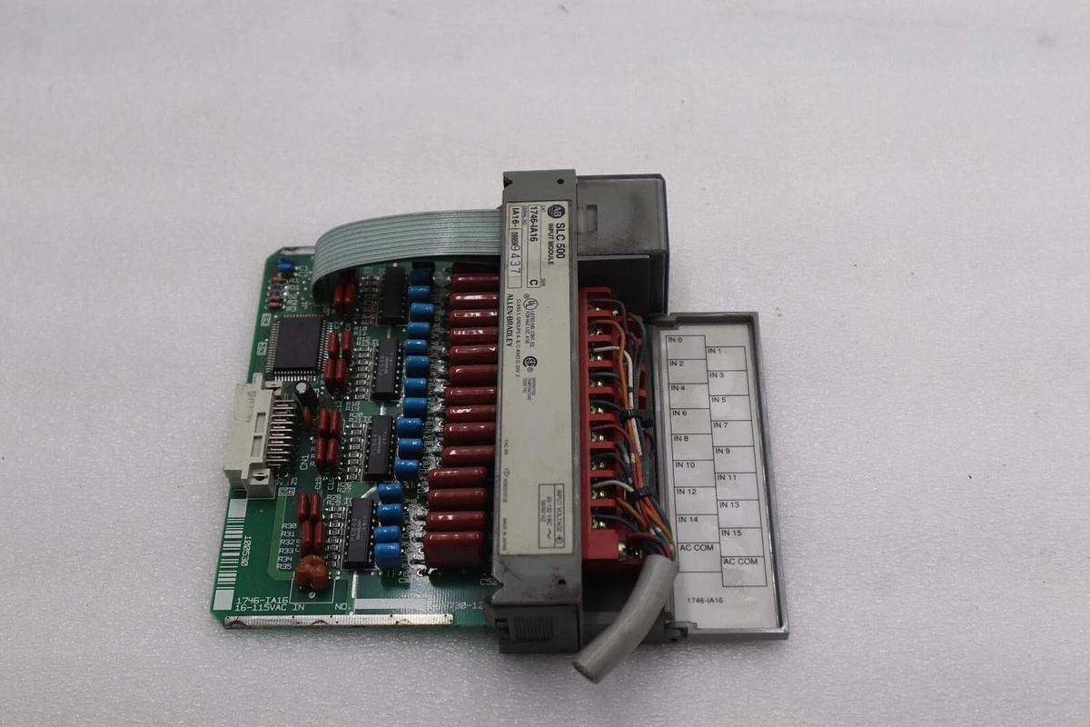 Used ALLEN BRADLEY 1746-IA16 SLC 500 INPUT MODULE SER C STOCK #L-510