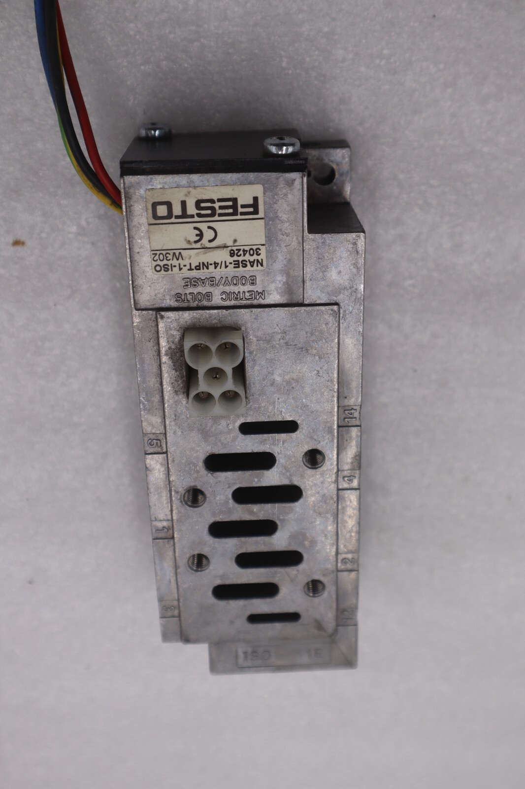Used FESTO NASE-1/4-NPT-1-ISO SUB BASE VALVE STOCK #K-3706