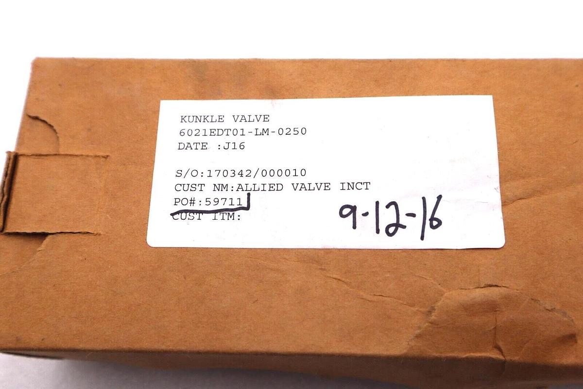 NEW KUNKLE 6021EDT01-LM RELIEF VALVE 3/4" 250 PSIG CAP 2829 LB/R J16 #L-628