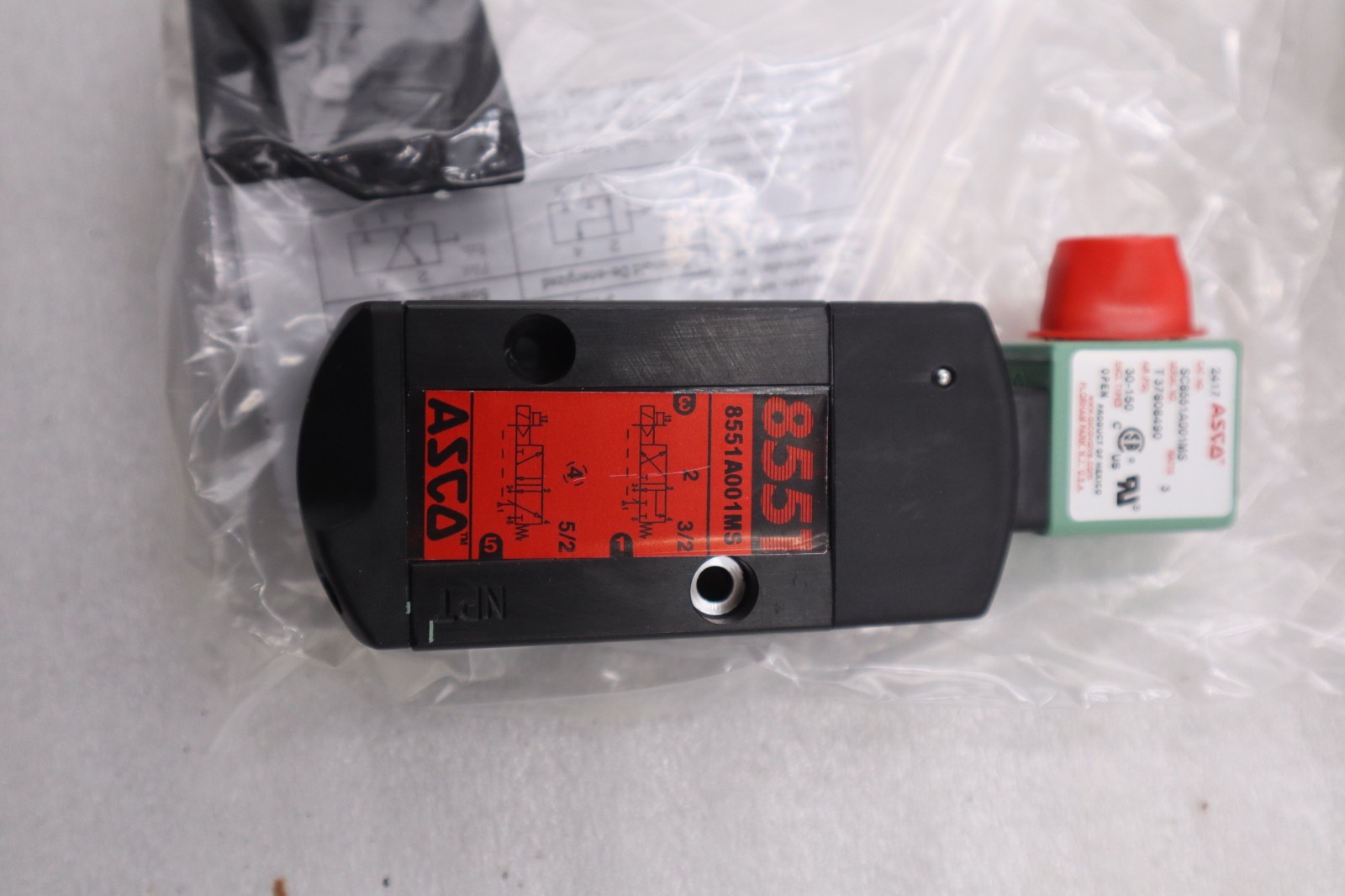 ASCO SC8551A001MS Solenoid Valve 24VDC NEW IN BOX STOCK 1396D