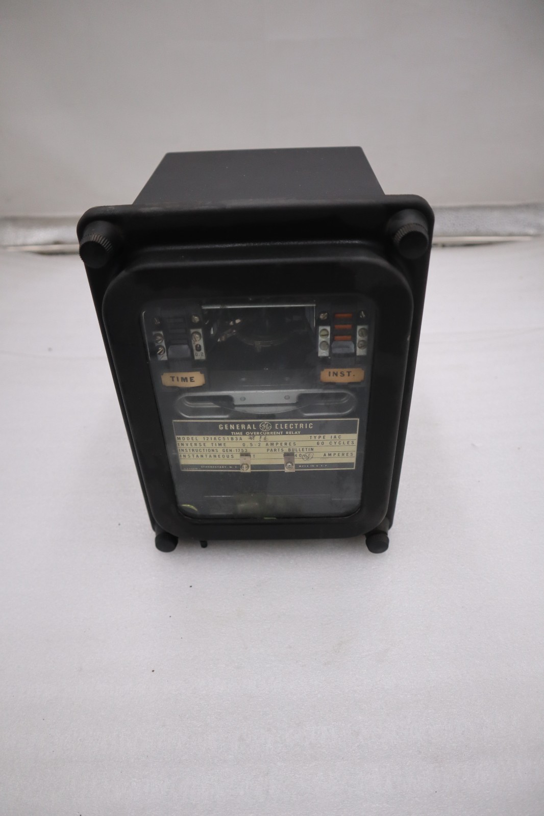 Used General Electric 12IAC51B3A Time Overcurrent Relay - STOCK GF172