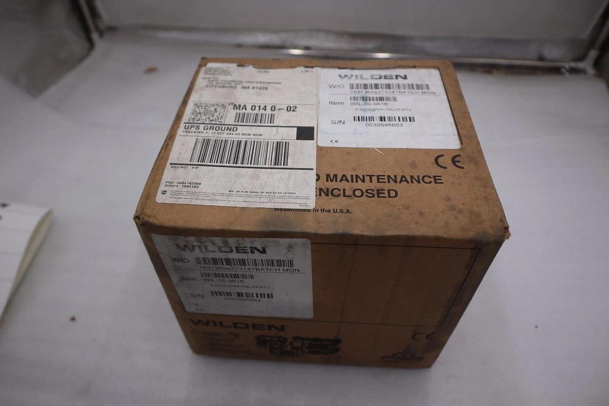 Used Wilden WIL-00-9616 Pneumatic Diaphragm Pump P.025/PZPPP/TNL/TF/PTV #GF680