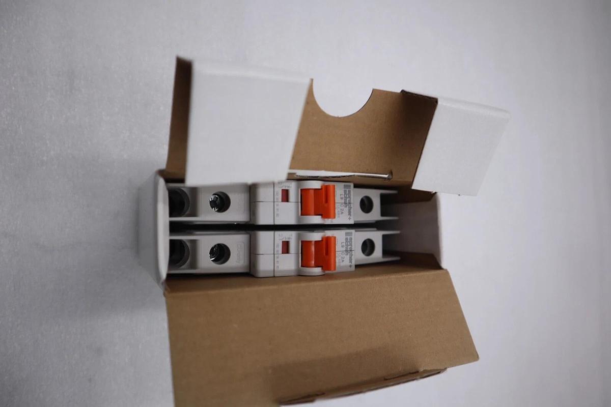 (BOX OF 2) Sprecher + Schuh L9-1/1/C Ser B Circuit Breaker 1-Pole NOB #G665A