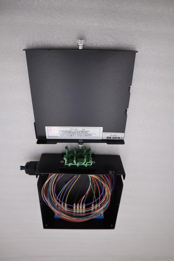 Used Black Box JPM398A JPM39 Series DIN Rail Mini Fiber Enclosure STOCK K-1117-A