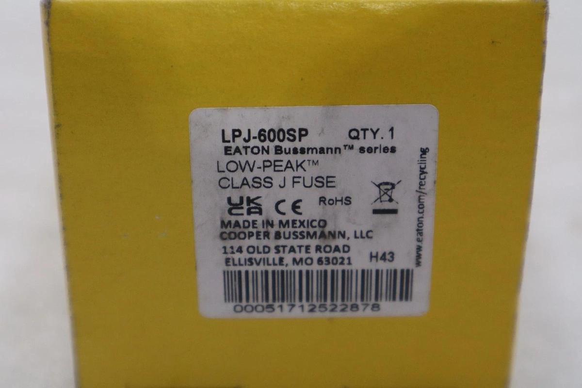 Used EATON CORPORATION BUSSMAN LPJ-600SP / LPJ600SP (BRAND NEW) STOCK GF-1111