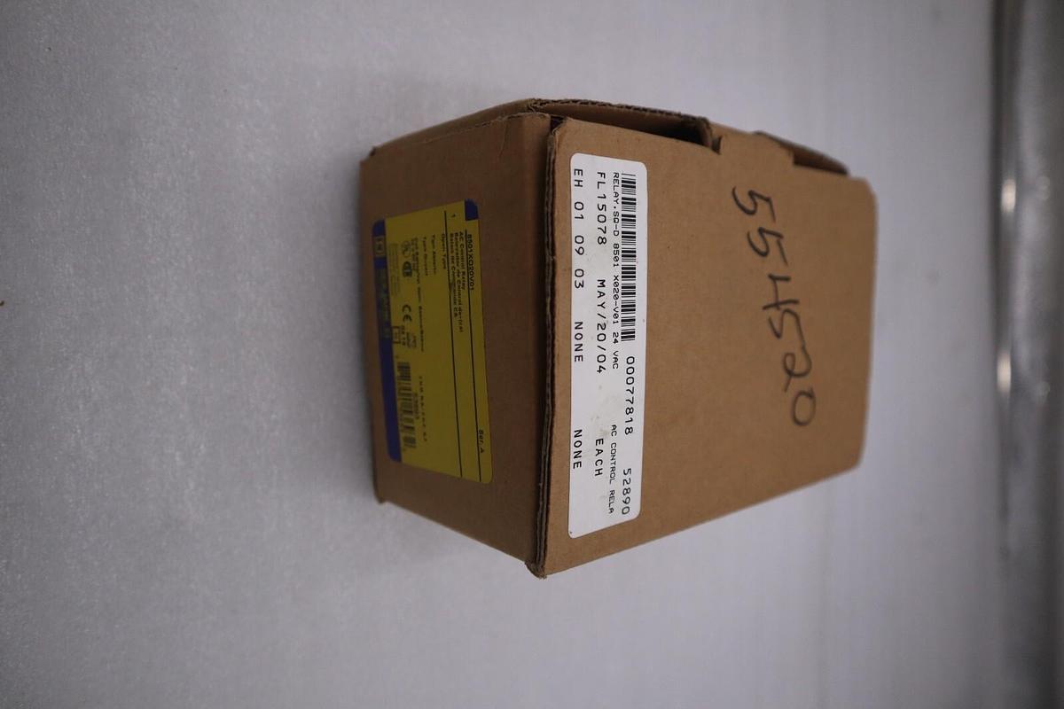 Used NEW OPEN BOX SQUARE D GENERAL ELECTRIC 8501XO20V01 RELAY STOCK G353A