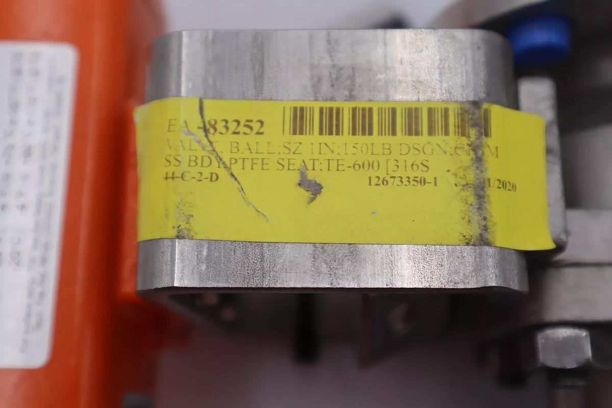 Used BETTIS BALL VALVE RPE0025U 1 IN 150 LB STOCK #310-A