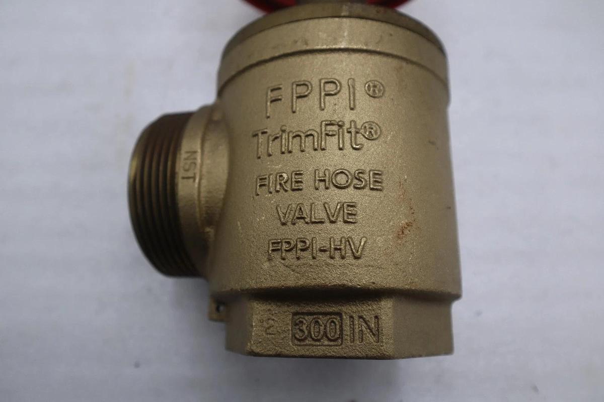 Used FPPI TrimFit Fire Hose Valve FPPI-HV 2.5" Class 300 EX4904 37WL Brass - GF624