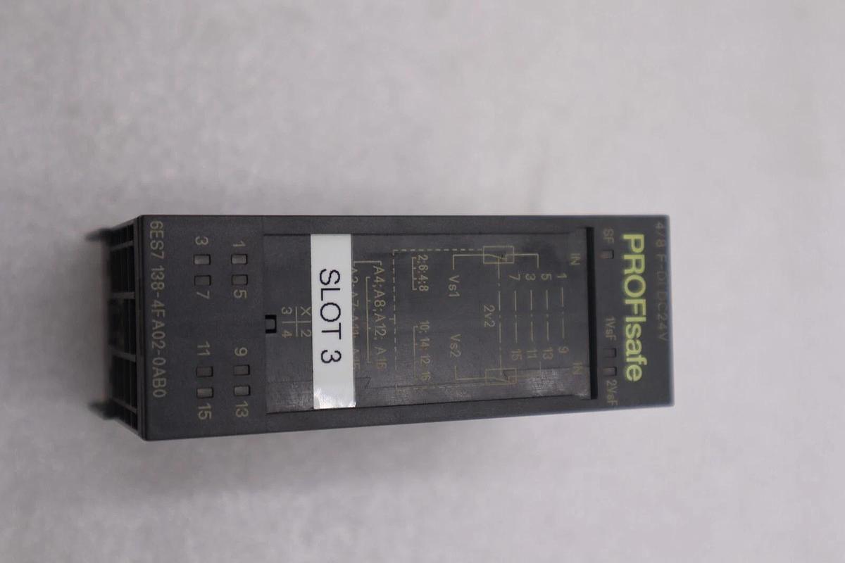 Used Siemens 6ES7-138-4FA02-0AB0  6ES71384FA020AB0 PROFIsafe Simatic S7 STOCK K-3936