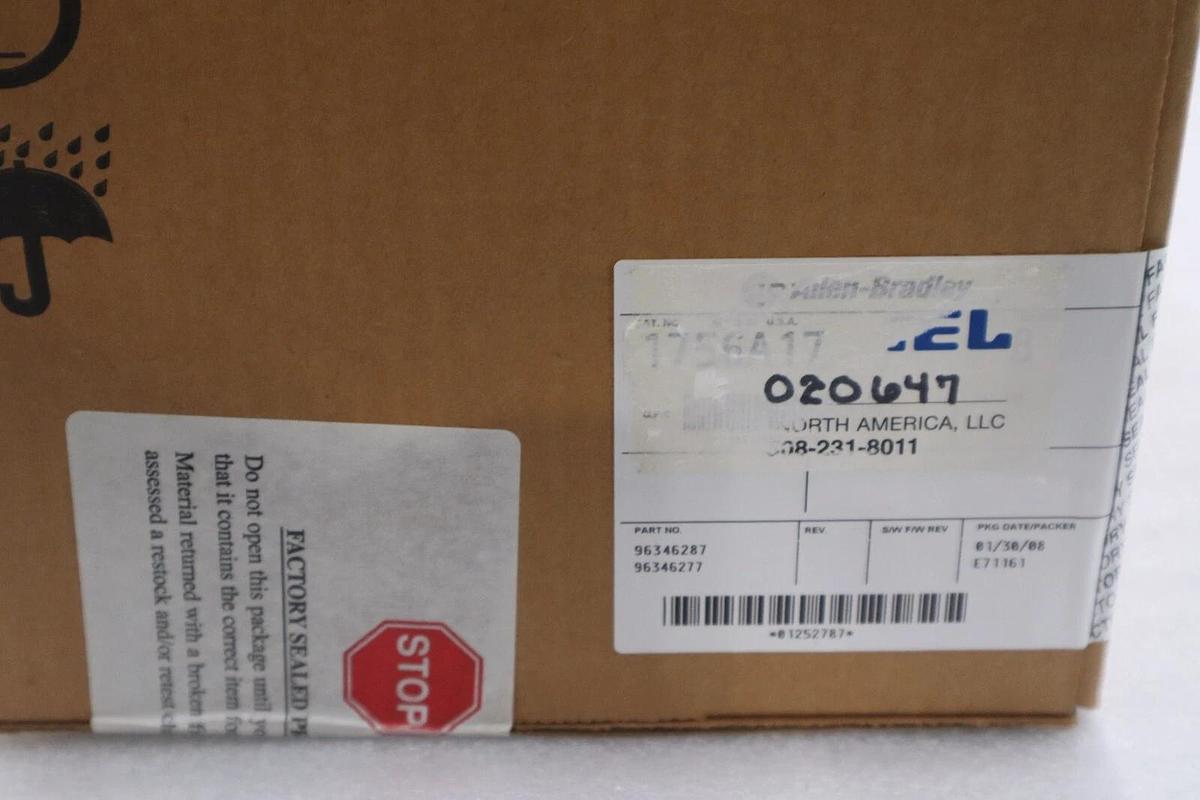 Used Allen Bradley 1756-A17 Controllogix PLC Chassis  1756A17 NEW SEALED BOX #G480