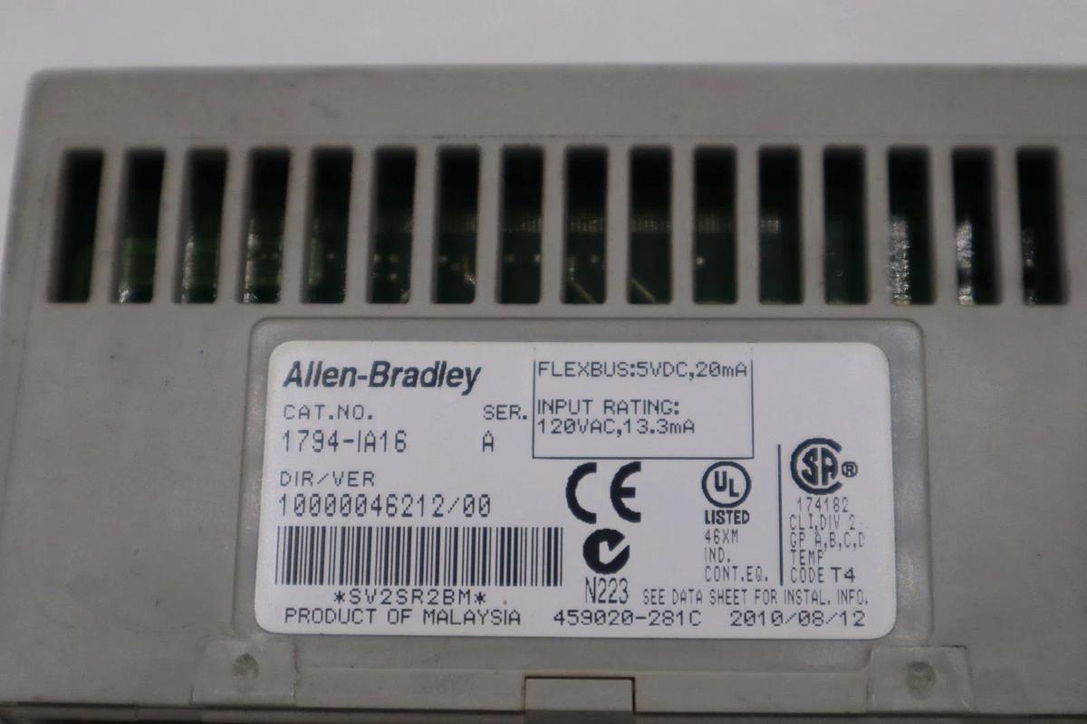 Used AB Allen Bradley 1794-IA16  Input Module  1794IA16 STK H1226A