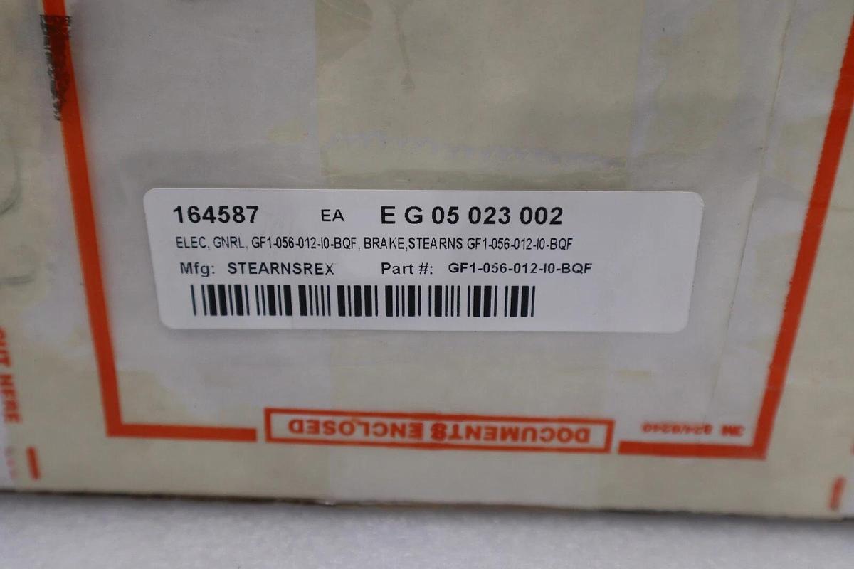 STEARNS 1056012I0BQF BRAKE ASSY-STD NEW  W/O GEAR  REV-B NEW IN BOX STOCK G4A