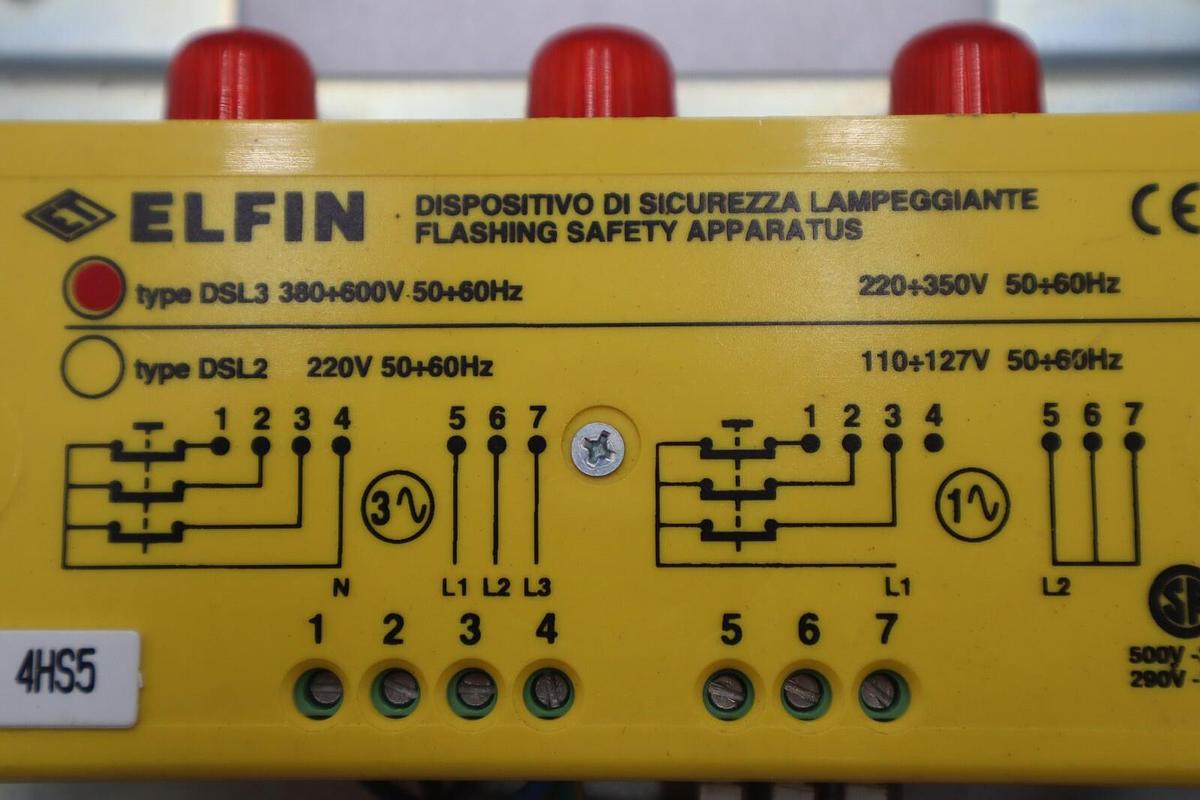 Used Elfin DSL-3 and Elfin 050-FC3C / 030FA Safety Relay Apparatus STOCK 4477
