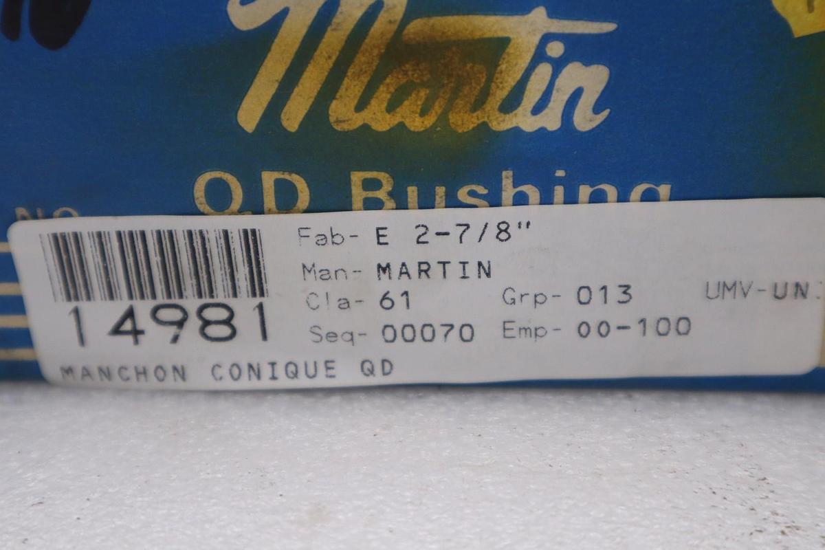 Used LOT OF 2 -- NEW OPEN BOX Martin E 2 7/8 QD Bushing STK GF996