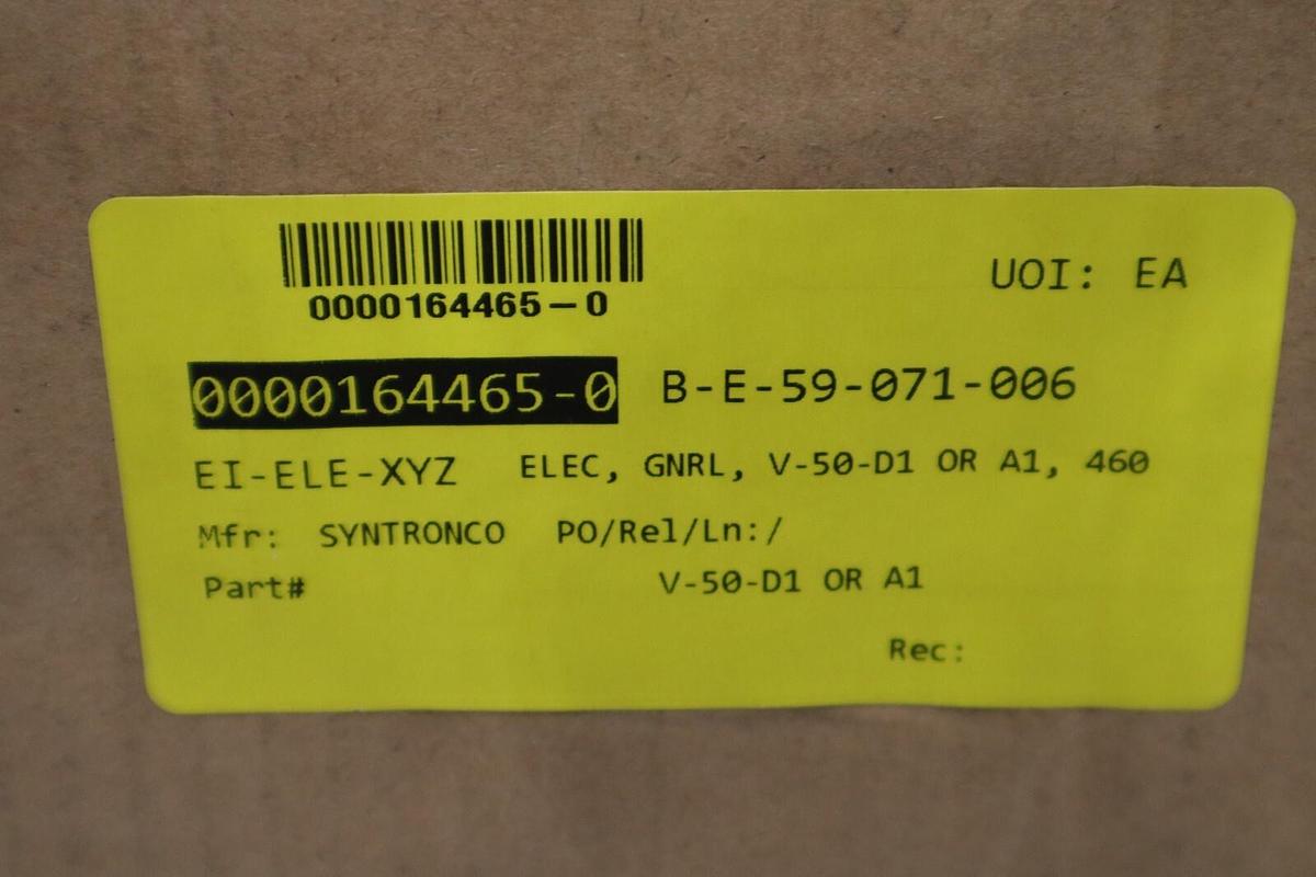 FMC Technologies Syntron Magnetic Vibrator V-50-D1 115V NEW IN BOX STOCK G441