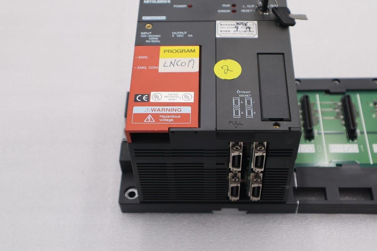 Used NEW MITSUBISHI A173UHCPU MOTION CONTROLLER W/ A178B-S1 8-SLOT BASE UNIT #L-701