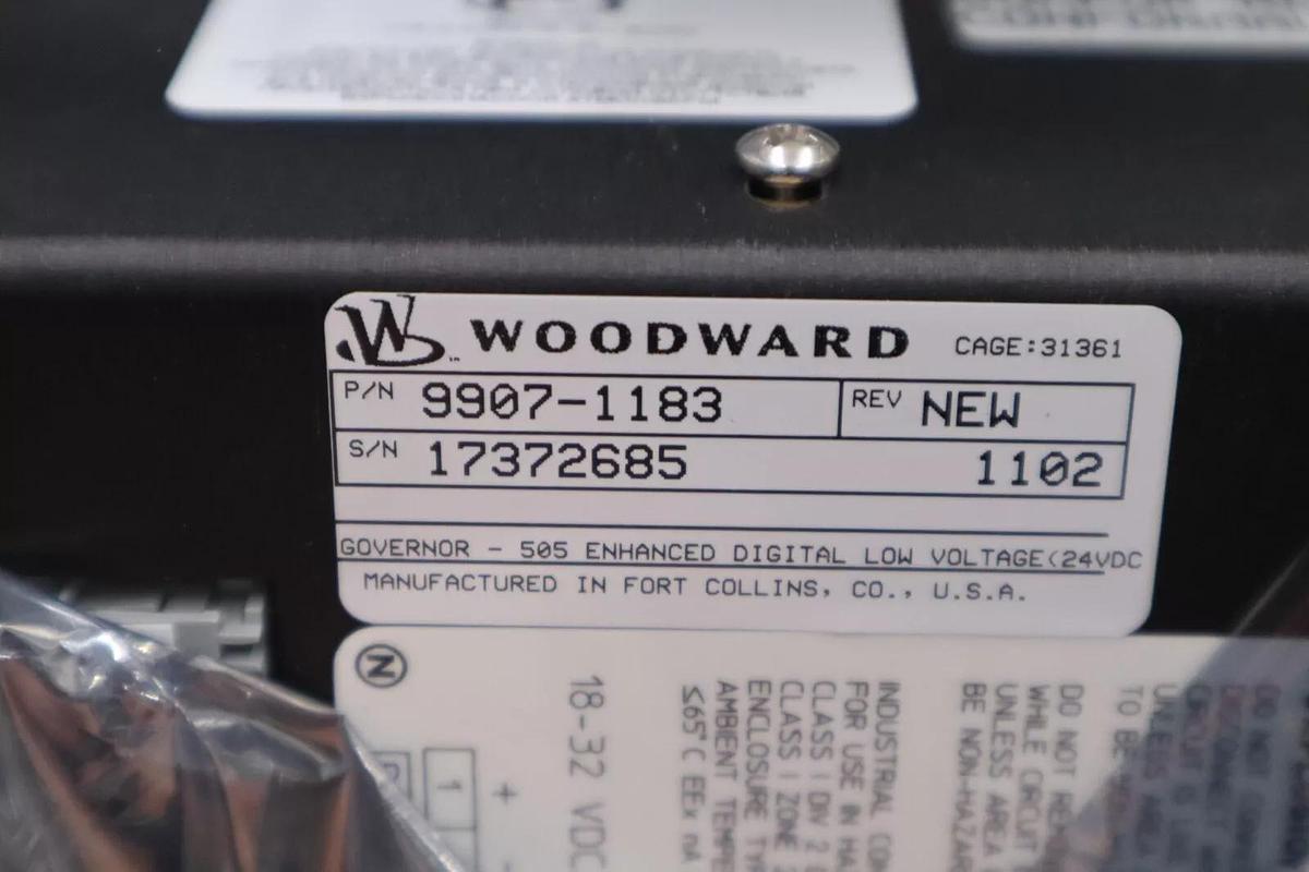 9907-1183 by Woodward Steam Turbine Digital SCREEN 505E Turbine Control NEW G487