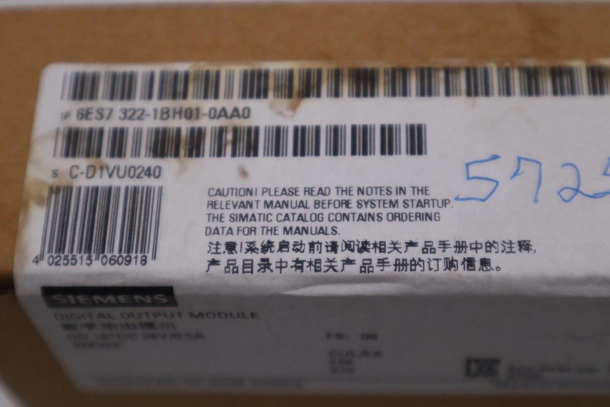 Used 6ES7 322-1BH01-0AA0 Siemens S7-300 Digital Output Module NEW SEALED BOX #G386A 40892560640