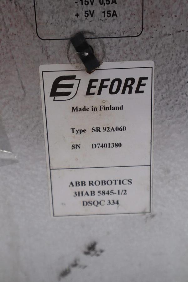 Used Efore ABB SR92A060 Power Supply Module 3HAB 5845-1/2 STOCK 3201