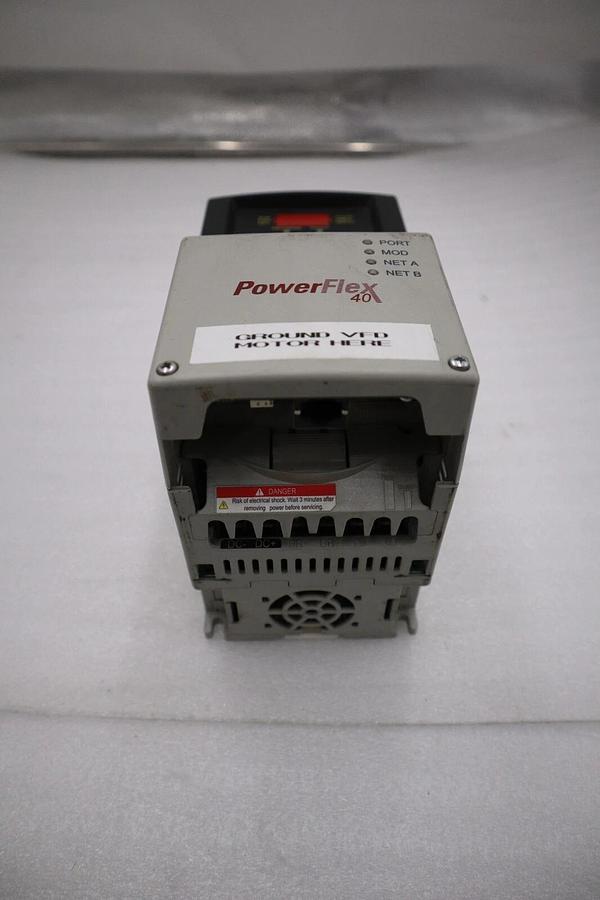 Used Allen-Bradley 22B-D1P4N104 PowerFlex 40 AC Drive 2022 22BD1P4N104 STOCK 2434-A