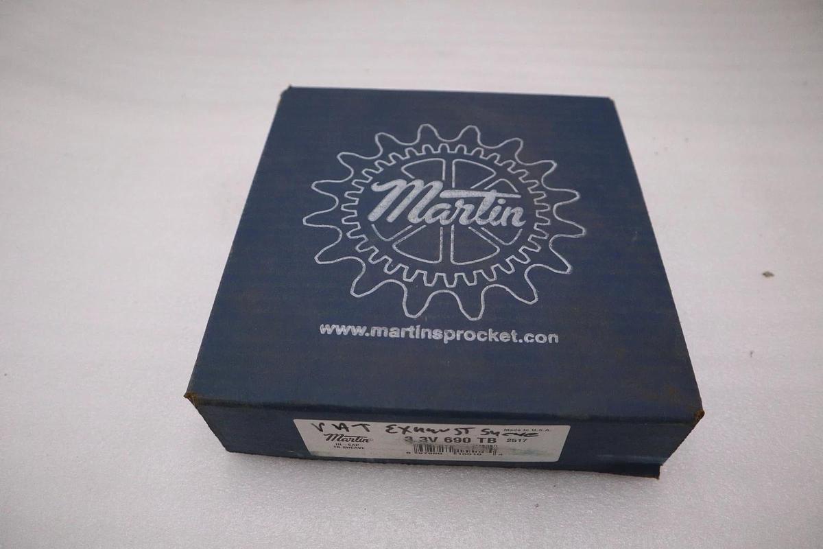MARTIN 3 3V 690 TB, 2517 HIGH CAP TB SHEAVE, 3 GROOVE, STOCK 5707CC