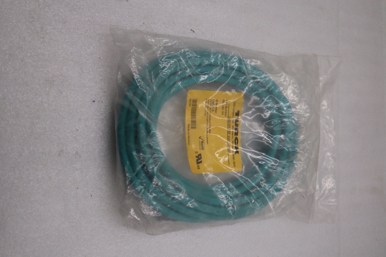NEW Turck RSS RJ45S 841-5M Ethernet Cordset 5m STOCK H334A