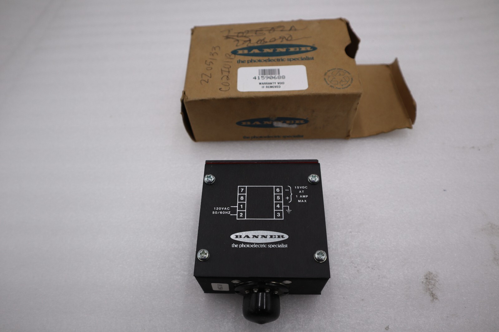 Used NEW OPEN BOX Banner Engineering PS120-15 Power Supply STOCK H410A