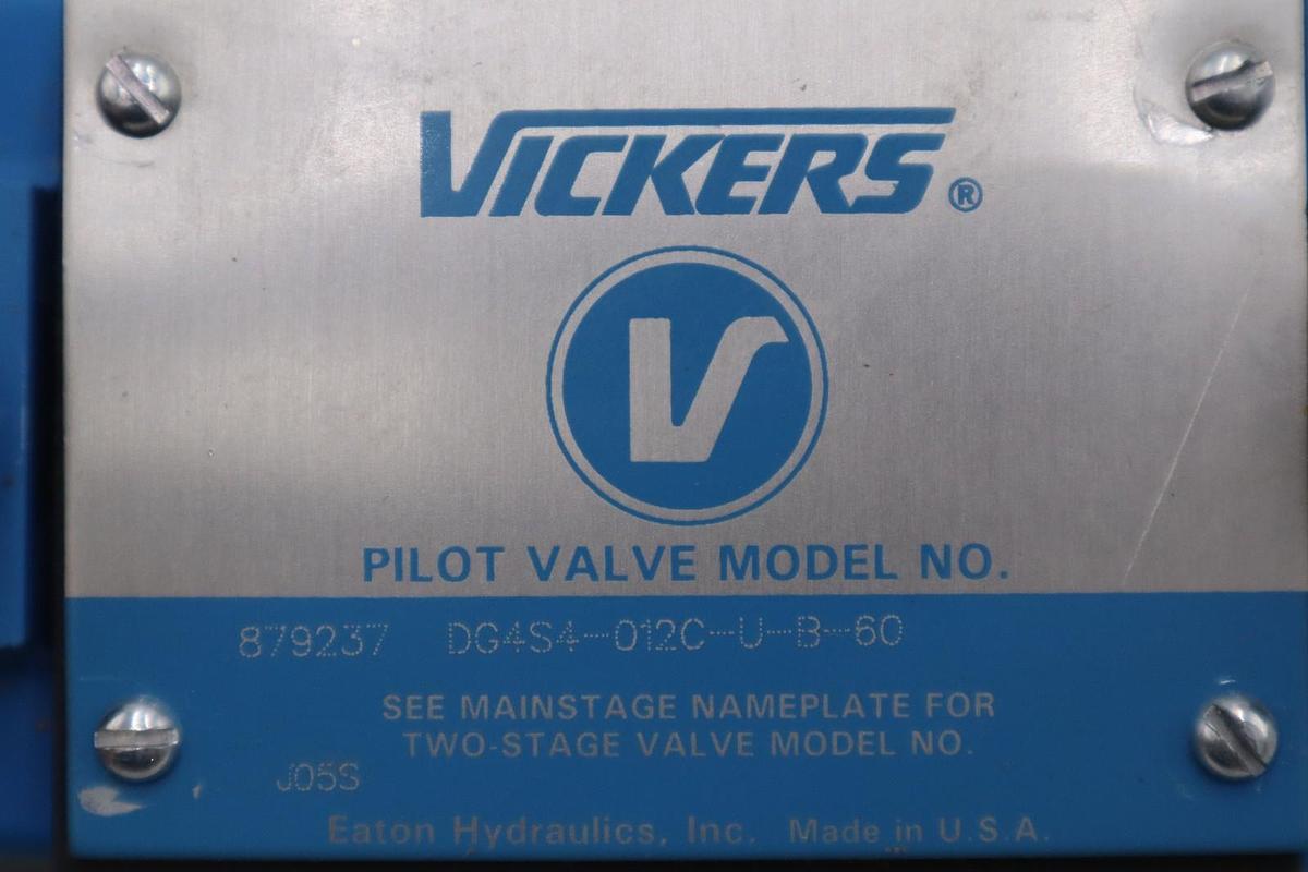 Used EATON Vickers DG4S4-012C-U-B-60 120vac Hydraulic Pilot Valve - STOCK GF581A