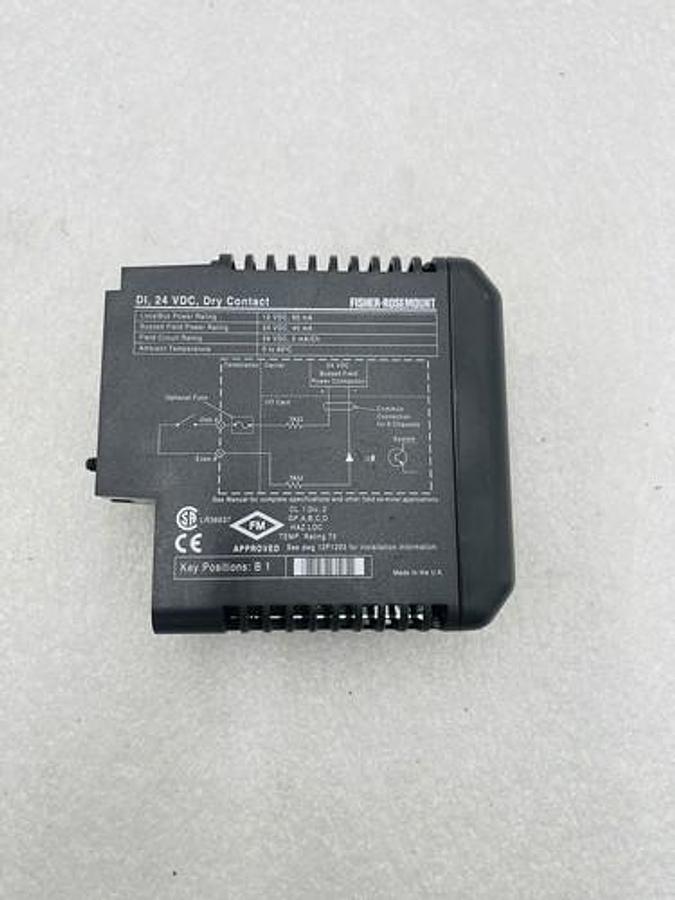 Used EMERSON DELTAV KJ3001X1-BB1 DI 8 CH 24VDC DRY CONTACT #K-2627